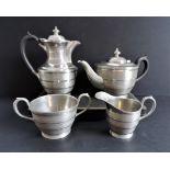 Art Deco Don Pewter Tea and Coffee Set