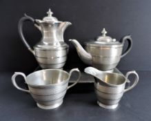 Art Deco Don Pewter Tea and Coffee Set