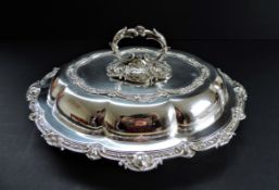 Antique Silver Plated Entree Dish/Vegetable Tureen