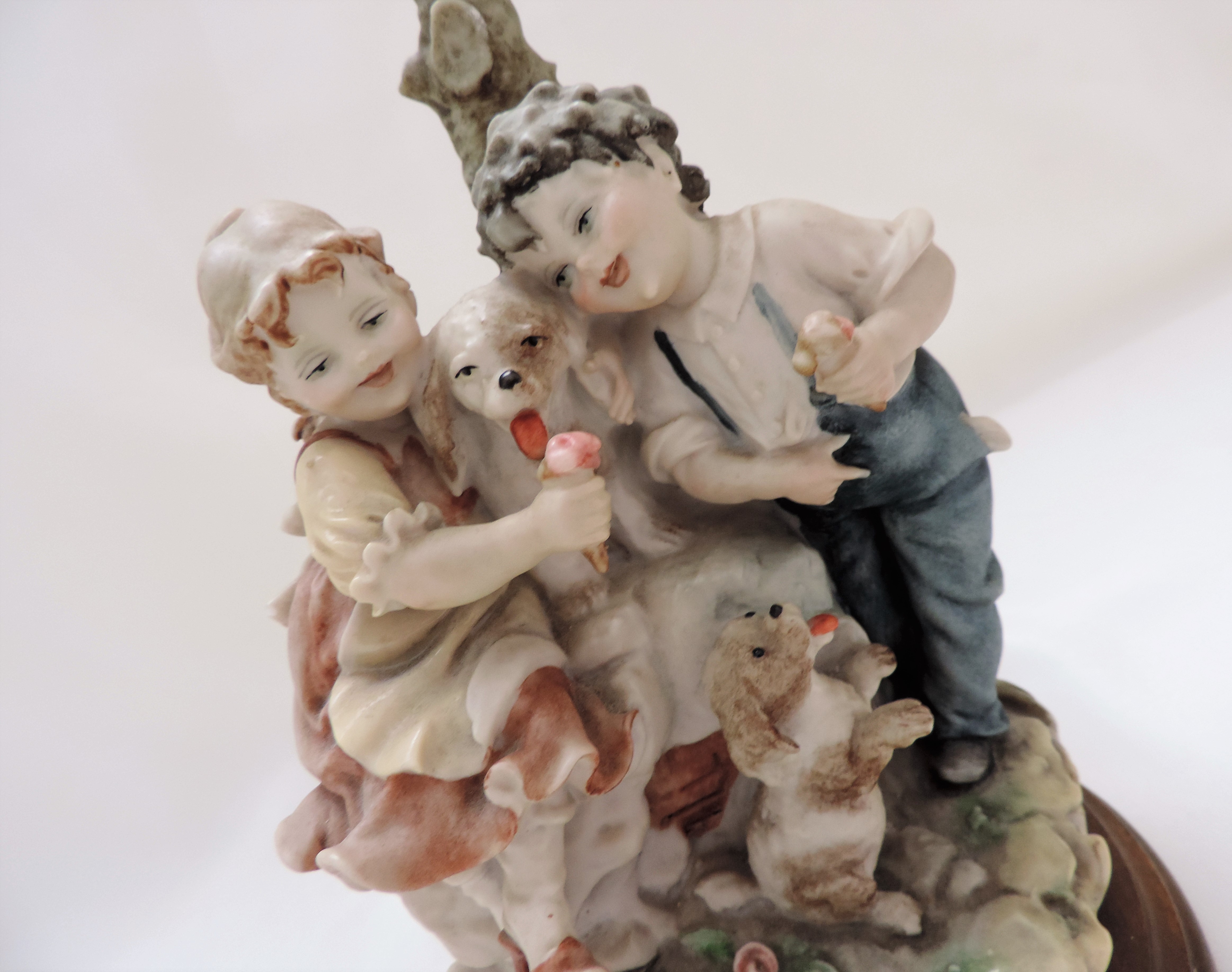 Capodimonte Figurine Children & Puppies - Image 2 of 6