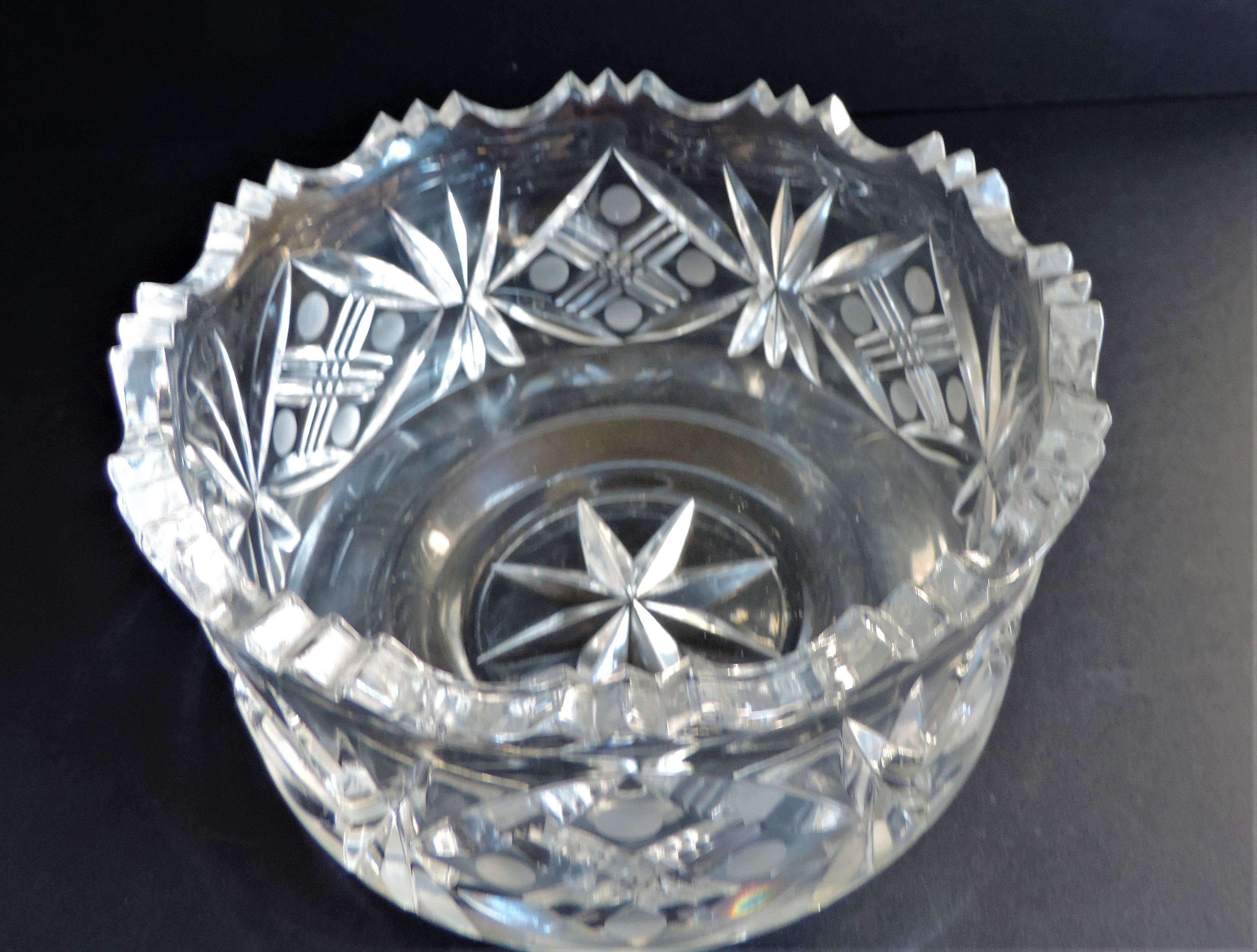 Antique Victorian Crystal Bowl - Image 2 of 4