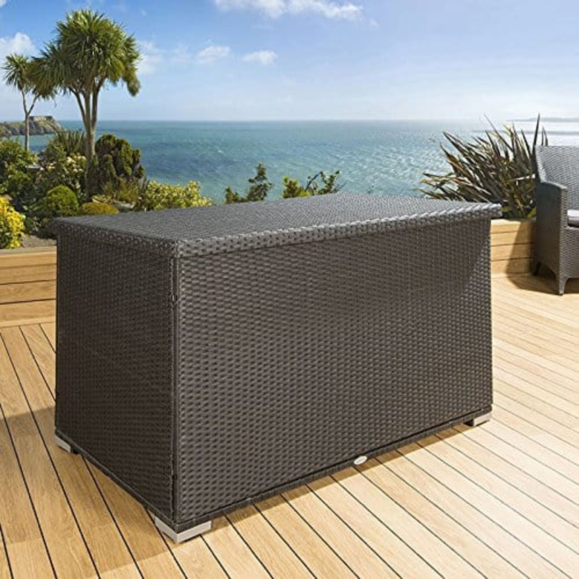 Black Rattan Waterproof Storage Box