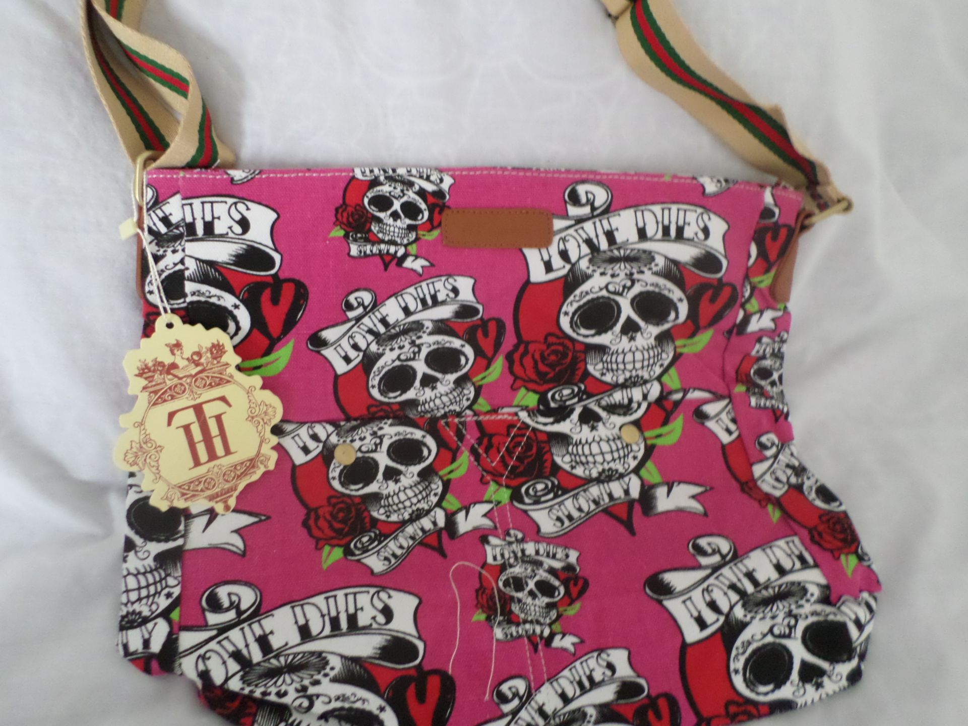 3 x HT London Large Shoulder/Tote Bags. Skull Design. Brand New. RRP £19.99 Each - Image 3 of 3