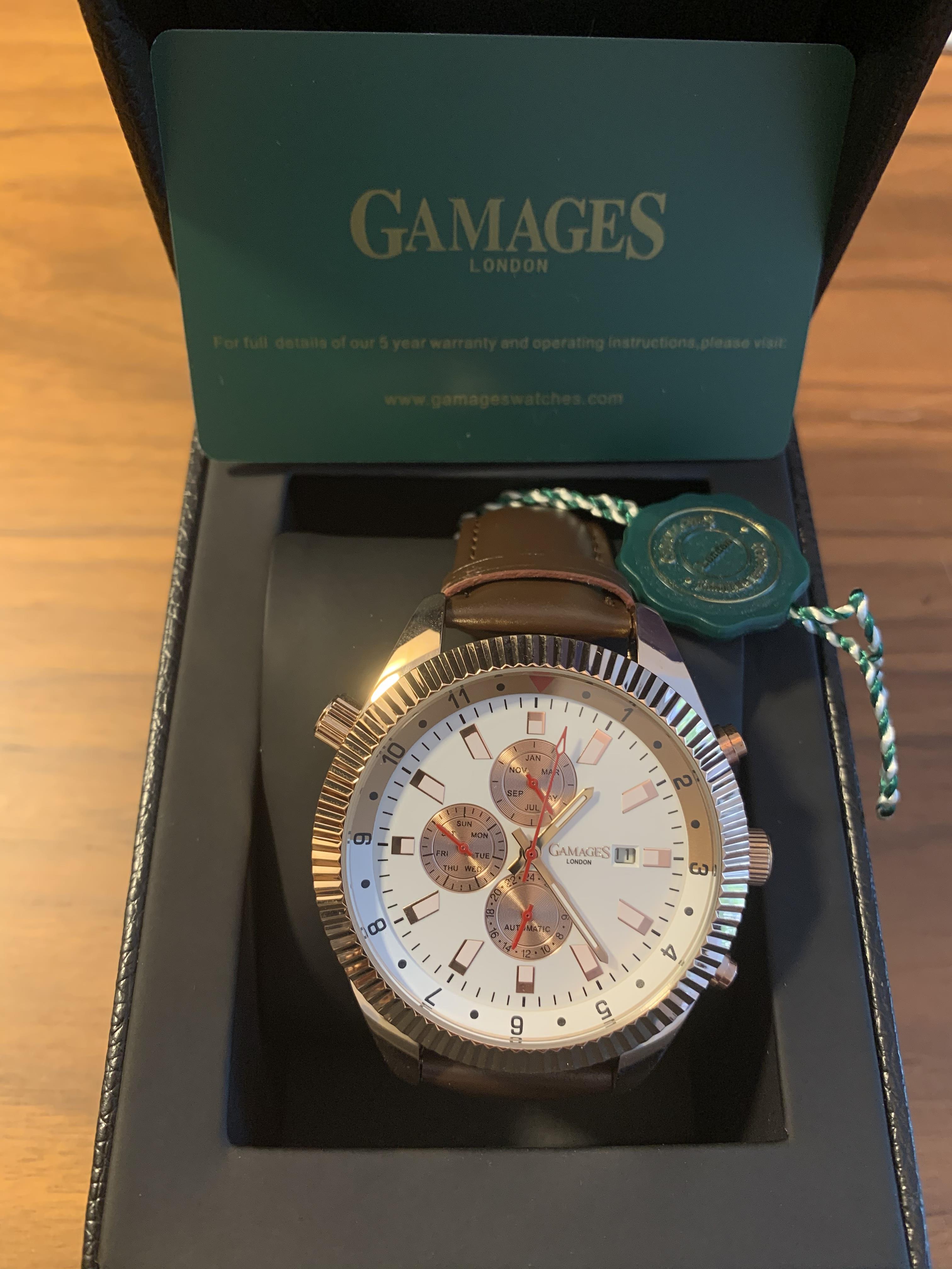 Limited Edition Hand Assembled Gamages Hour Rotator Automatic Rose – 5 Year Warranty & Free Delivery