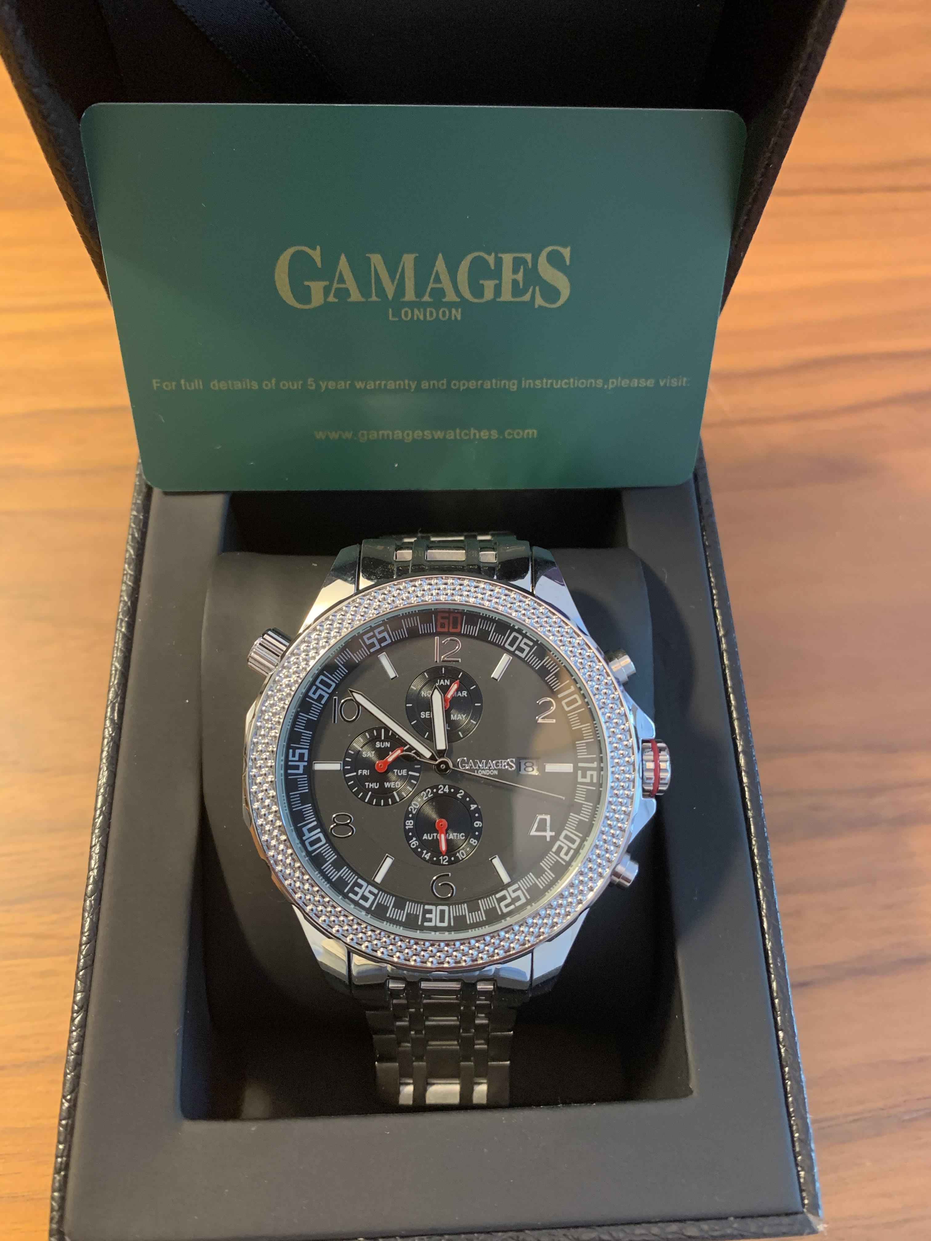 Ltd Edition Hand Assembled Gamages Intrinsic Rotator Automatic Steel – 5 Yr Warranty & Free Delivery