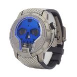 HYT Skull S48-TT-33-BF-RA Men Titanium Watch