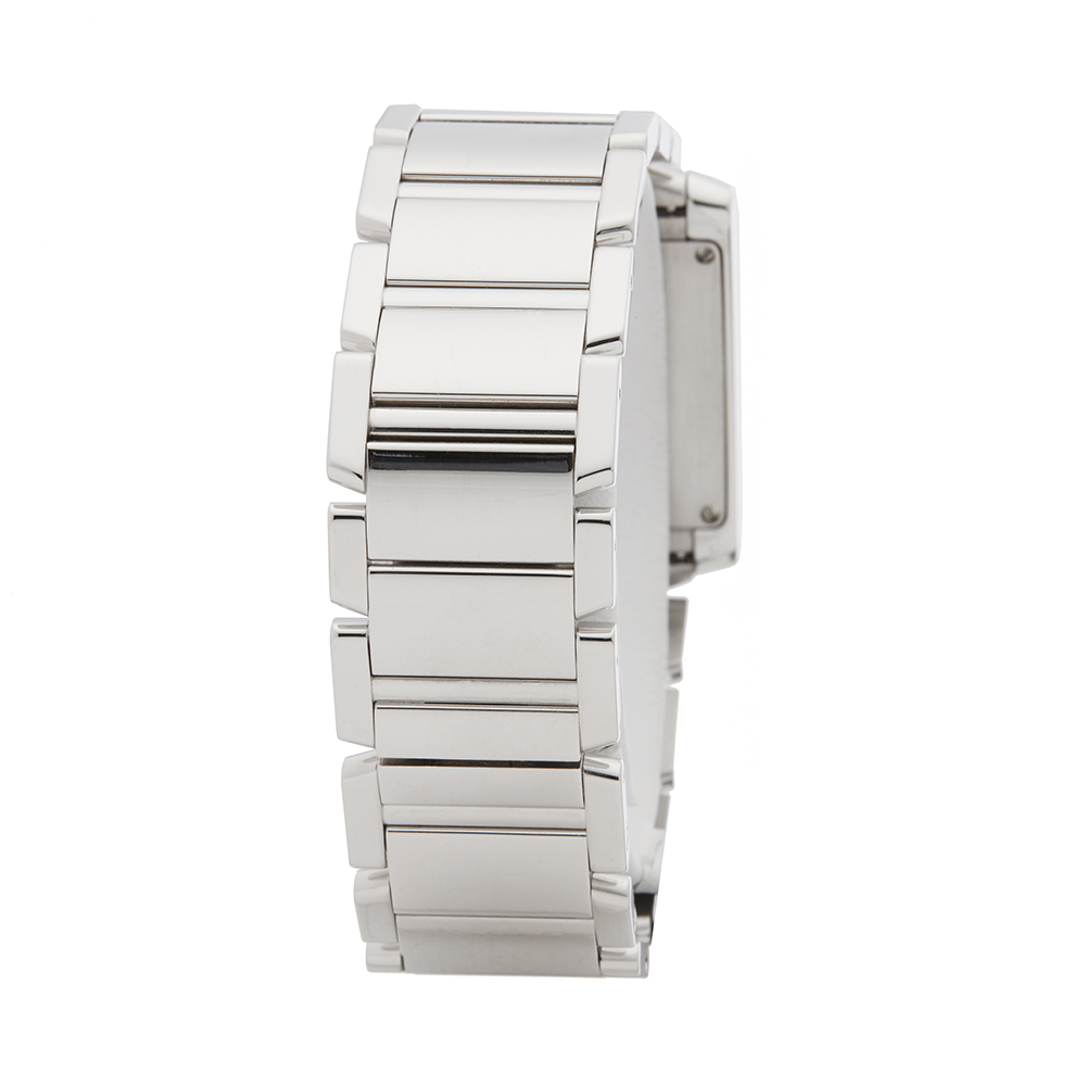 Cartier Tank Francaise WE1009S3 or 2404MG Ladies White Gold Diamond Watch - Image 7 of 10