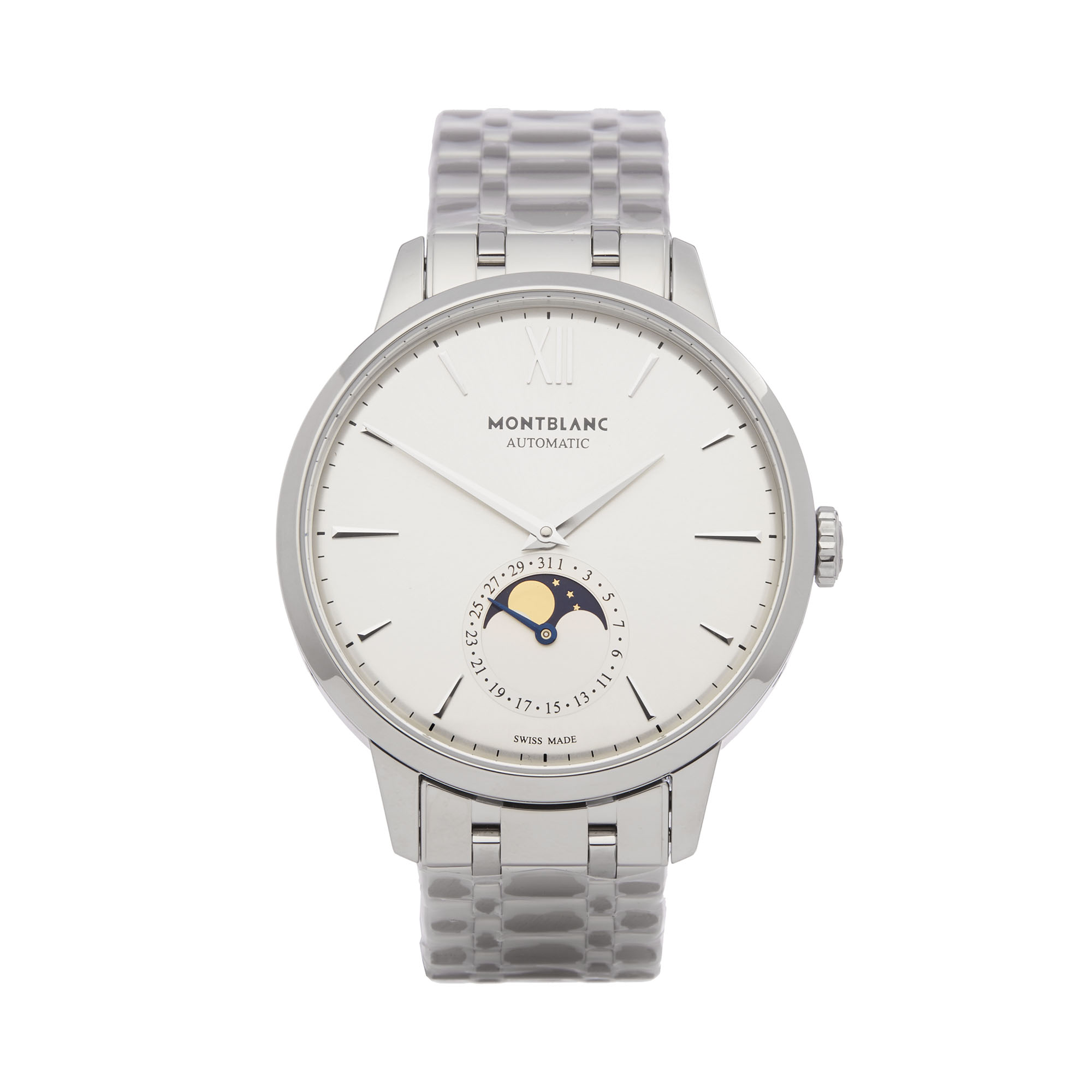 Montblanc Meisterstück Heritage 111184 Men Stainless Steel Moonphase Watch - Image 8 of 8