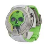 HYT Skull S48-TT-35-GF-RA Men Titanium Watch