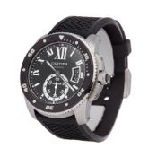 Cartier Calibre de Cartier 3729 or W7100056 Men Stainless Steel Diver Watch