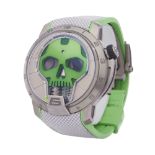 HYT H1 0 S48-TT-35-GF-RA Men Titanium Skull Watch