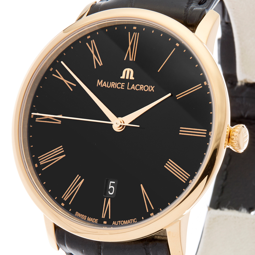 Maurice Lacroix Les Classiques LC6007-PG101-310-1 Men Rose Gold Watch - Image 8 of 9