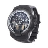 HYT H1 0 148-DL-60-NF-RU Men Titanium Ghost Watch
