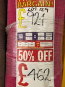 Sparkle Pink 7.7M X 4M (24Ft 3In X 13Ft ) Polypropylene Twist Pile Feltback