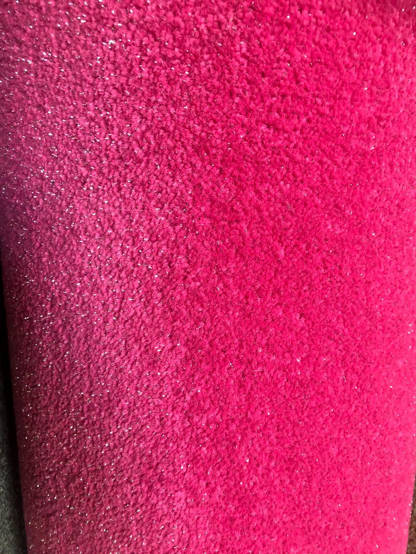 Sparkle Pink 7M X 4M (22Ft 9In X 13Ft ) Polypropylene Twist Pile Feltback