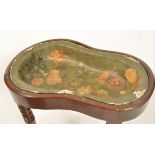 An 18th / 19th century regency mahogany kidney shaped bidet