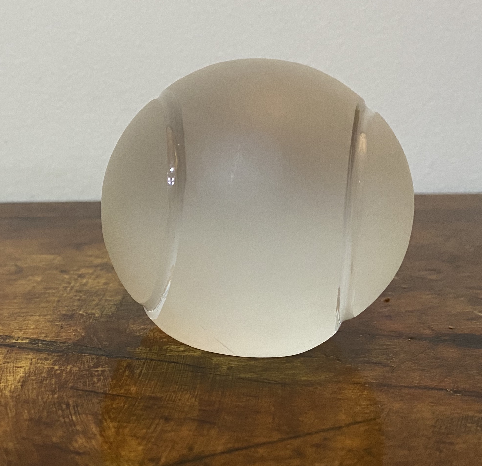 Tennis ball glass paper weight