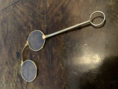 A pair of Pince nez in gold plate