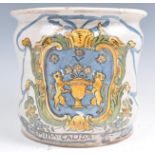 C18th polychrome delft drug jar