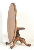 Victorian walnut tip top breakfast/loo table