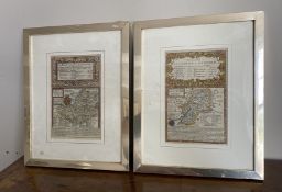 A pair of 1780s maps of Somerset and Gloucestershire