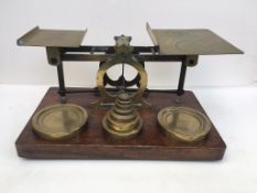 A large set of C19th postal scales