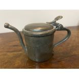 A small C18th pewter oil can