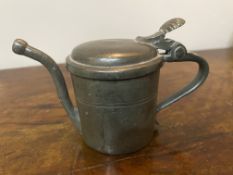 A small C18th pewter oil can