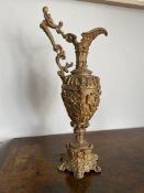 Large spelter ewer