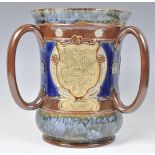 Commemorative three handled loving cup