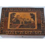 Tunbridgeware micromosaic inlaid rosewood workbox