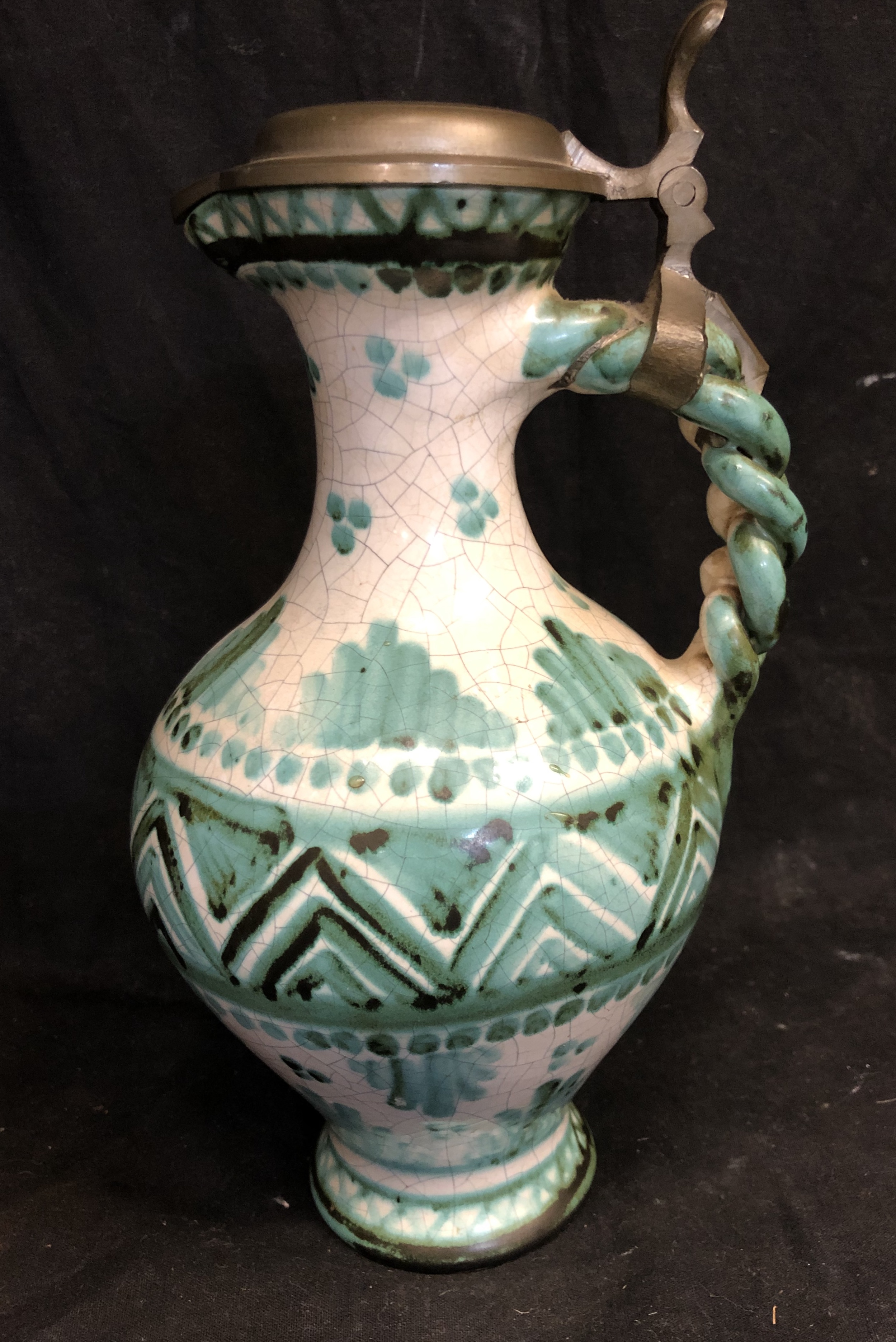 A faience pottery claret jug - Image 5 of 5