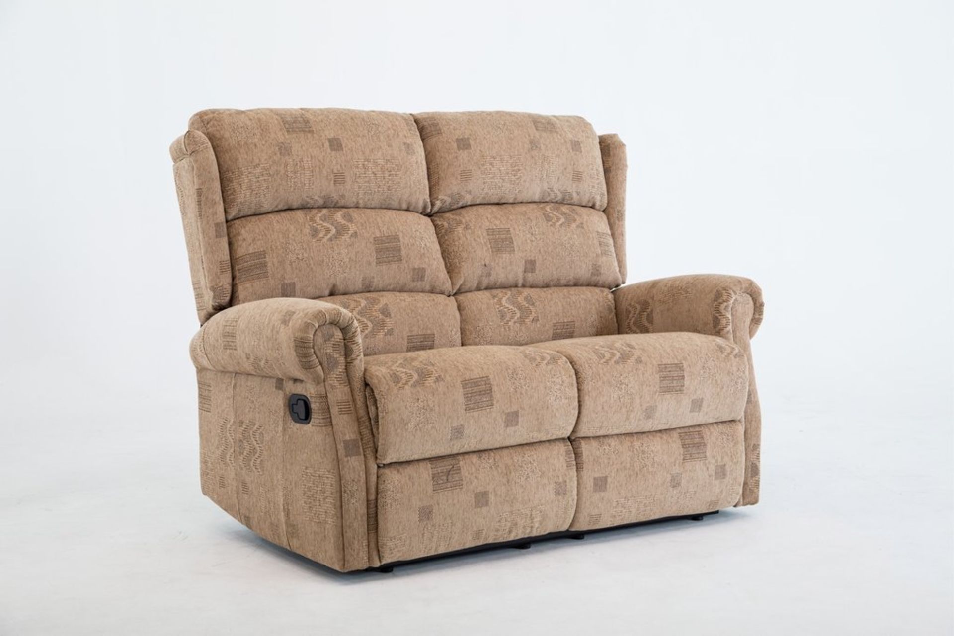 Brand new boxed cambridge 2 seater reclining sofas in soho patchwork fabric