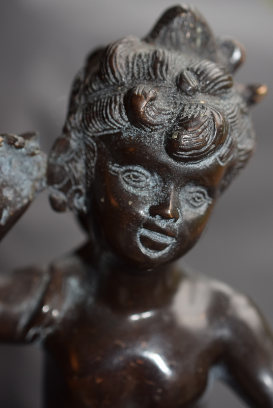 Large Bronze Putti Style Figure With Harvest - Image 4 of 7