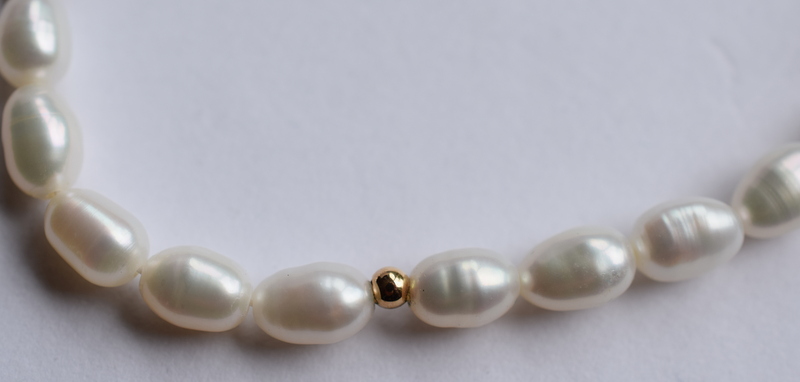 Set Of Pearls With Gold Coloured Beads And Clasp - Image 2 of 3