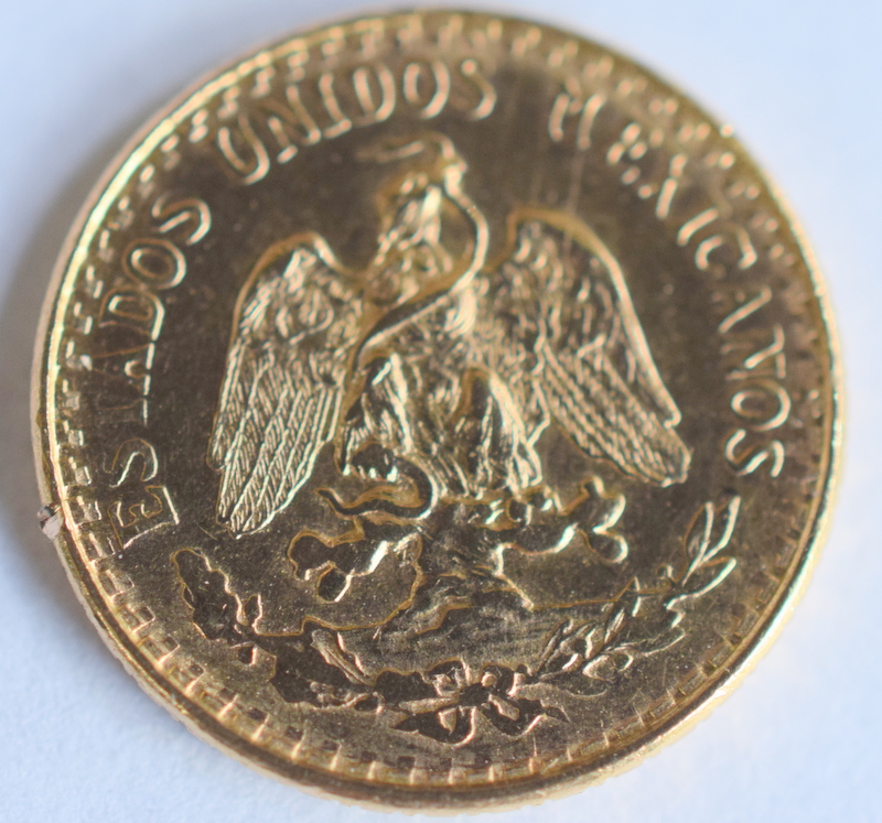 22ct Gold 1945 Dos Pesos Coin - Image 3 of 3