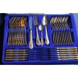 Excellent SBS Solingen 24ct Gold Plated German 12 Setting Cutlery Set