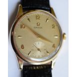 Vintage 9ct Gold Omega c1950s Fully Serviced