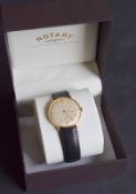 Rotary Manual Wind Gent's Wristwatch In Box