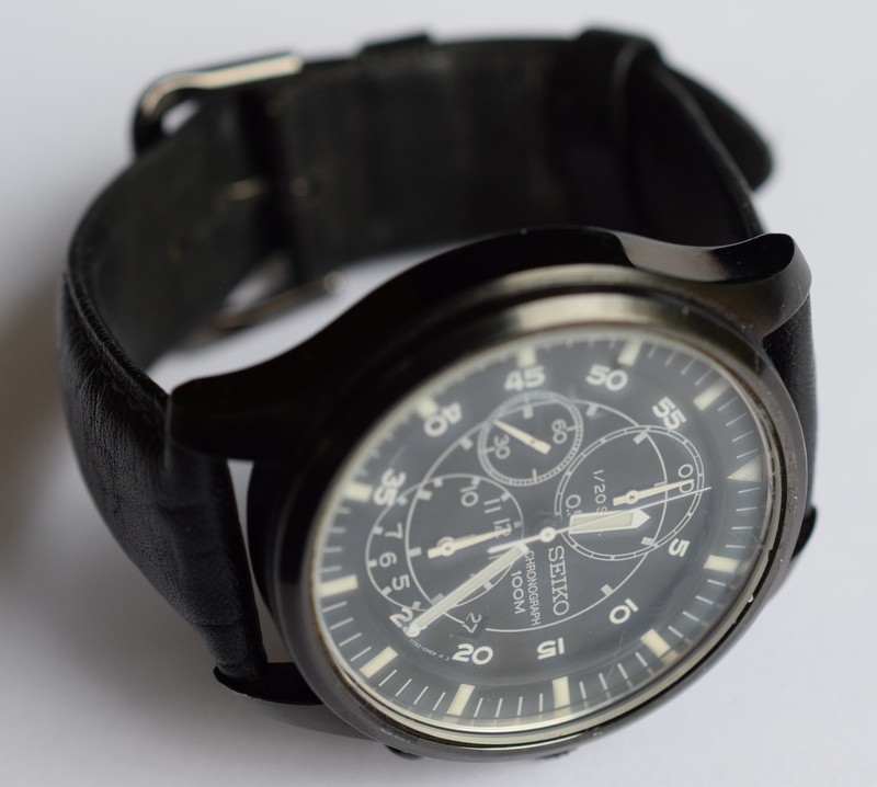 Black Seiko Chronograph 100m - Image 4 of 6