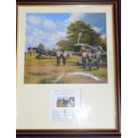 Pair Of Framed German WW2 Fighter Prints