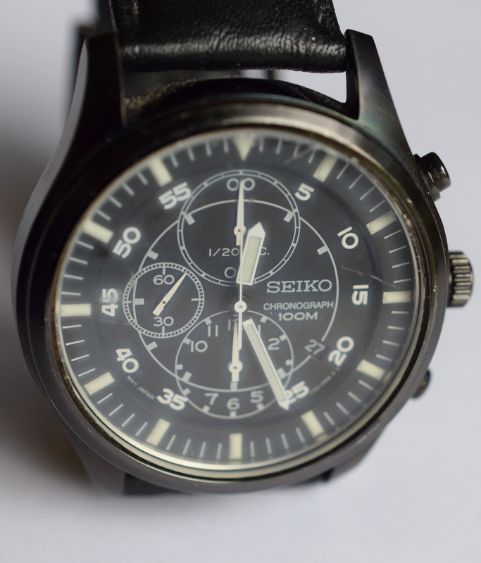 Black Seiko Chronograph 100m - Image 6 of 6