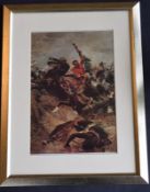 Framed Zulu Wars Print