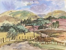 Robert Hardie Condie RSW 1898 – 1981 signed watercolour Winding Road in the Grampians"