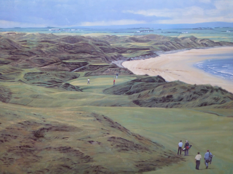 Royal Portrush golf course - Signed limited edition Print by Peter Munro