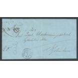 Denmark 1864 (Mar. 12) Stampless entire sent during the Second Schleswig War, posted from Alsen to t