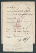 France 1917 Registered Cover from Spain to Denmark containing a bank draft, detained by the censo...