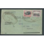 South Africa 1929 (May 25) Registered Ocean Letter envelope to Cape Town with South Africa 2d + 3d t