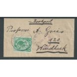 South West Africa 1918 Postal Stationery Wrapper originally intended to hold "12 Inland Post Cards"