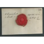 British Colonial 1910 Proof Impression of a double circle "CROWN AGENTS FOR THE COLONIES/(Crown)" wa